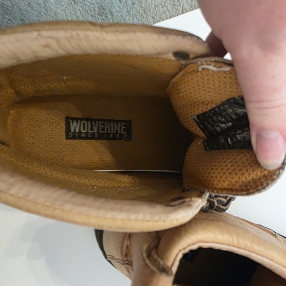 Wolverine Men's Tan Leather Boots - Picture 3 of 3
